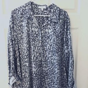 WOMEN'S BUTTON DOWN TOP BY NEW DIRECTIONS BEAUTIFUL SO SOFT 👚